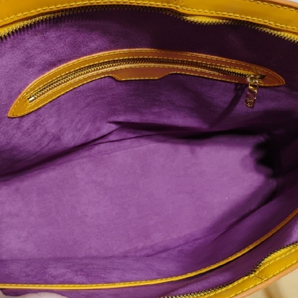 SALE! Authentic Louis Vuitton Epi Lussac Mustard Yellow Shoulder Bag W/Dust Bag - Picture 13 of 16